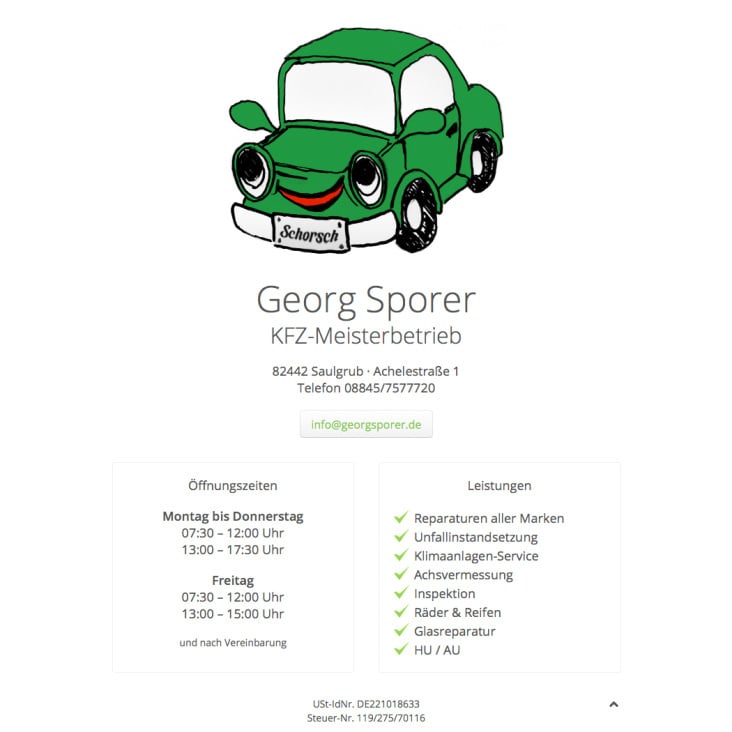 Georg Sporer KFZ-Meisterbetrieb