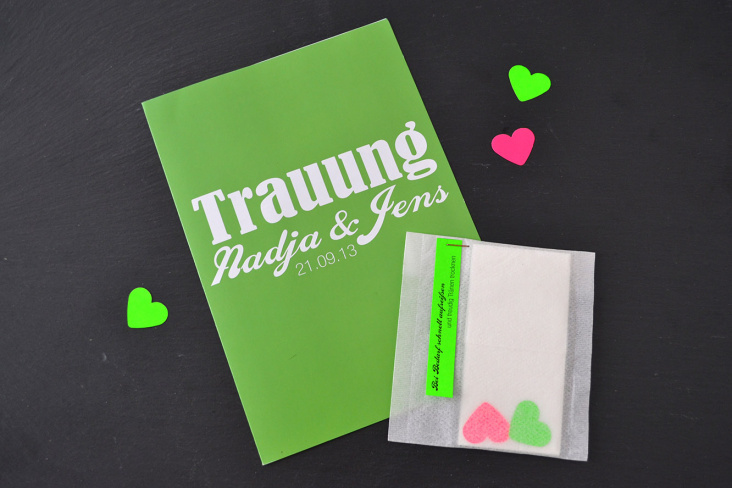 Hochzeits-Papeterie | Trauung | neon | pink & grün