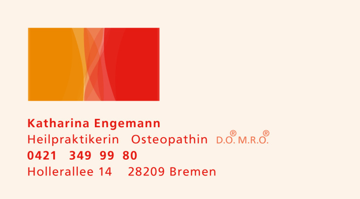 K. Engemann: Praxis für Osteopathie: Visitenkarte