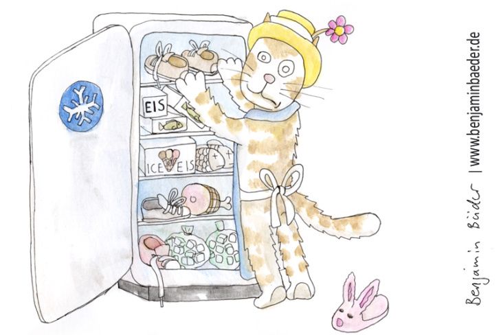 Die verrückte Katze – Kinderbuchillustration