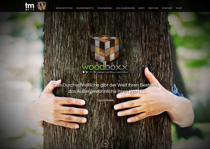 Design und Realisierung woodboxx.eu