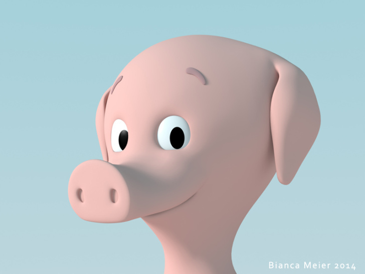 Schweinchen, 3D Model