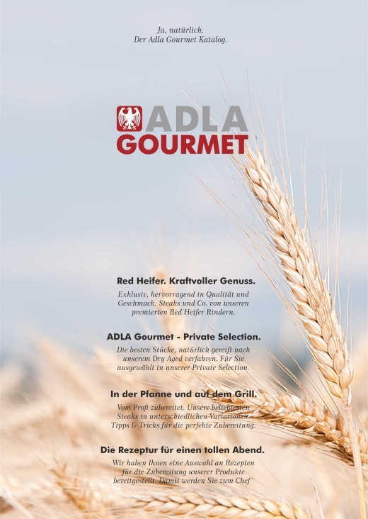 Adla Gourmet Katalog – Cover/Layout