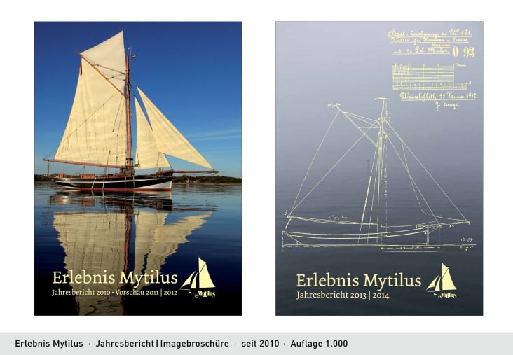 Erlebnis Mytilus  ·  Jahresbericht | Imagebroschüre  ·  seit 2010  ·  Auflage 1.000