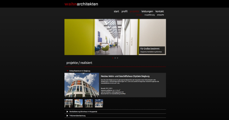 Referenz: Architekten-Webseite
