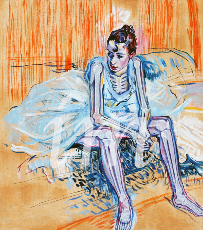 Sitting ballett dancer (Toulouse-Lautrec), Entdeckung der Röntgenstrahlen durch Wilhelm-Conrad Röntgen