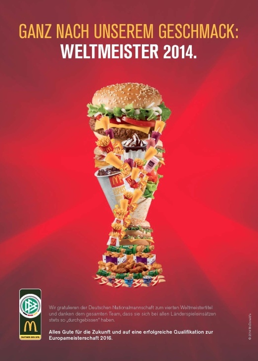 McDonald’s – Anzeige im offizielen DFB-Magazin