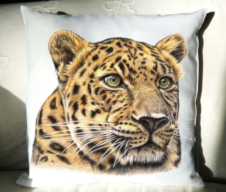 Kissen 40×40 cm „Der Leopard“