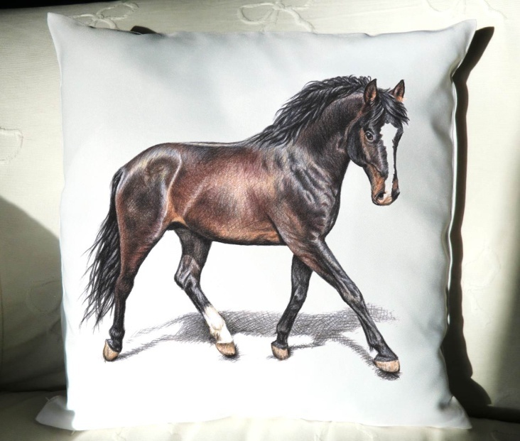 Kissen 40×40 cm „Pferd“