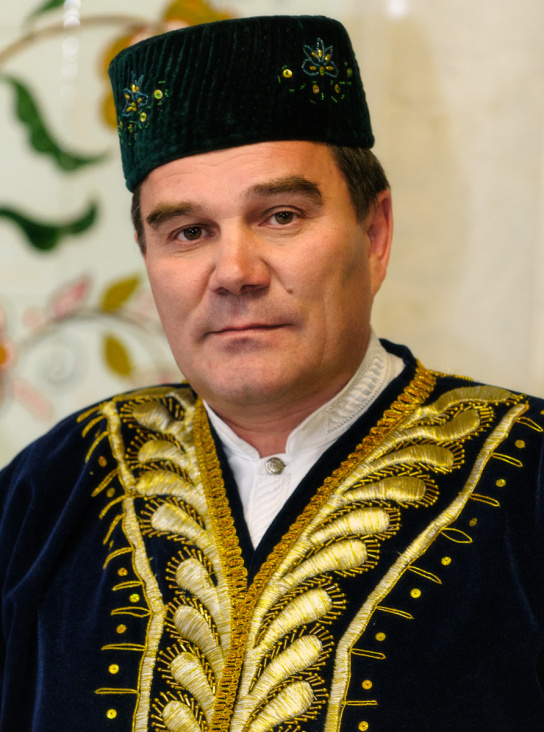 A tatar man in traditional dress