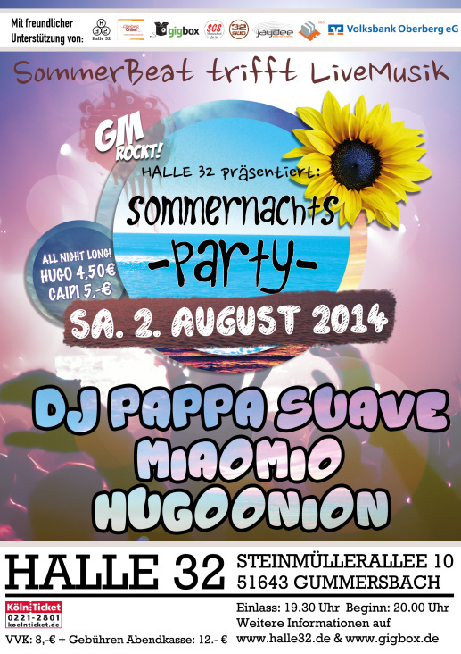 Halle 32 – Sommerfest Plakat
