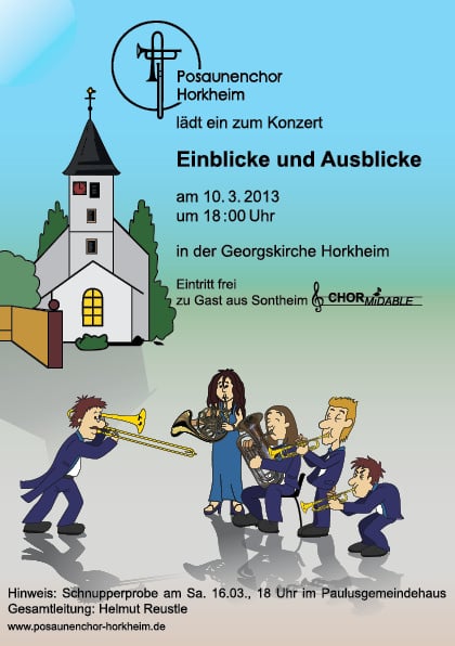 Konzertplakat Posaunenchor