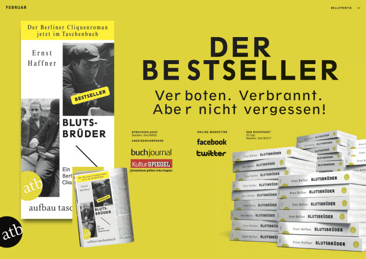 Kunde: Aufbau Verlag, Verlagsvorschau, Redaktion & Projektmanagement