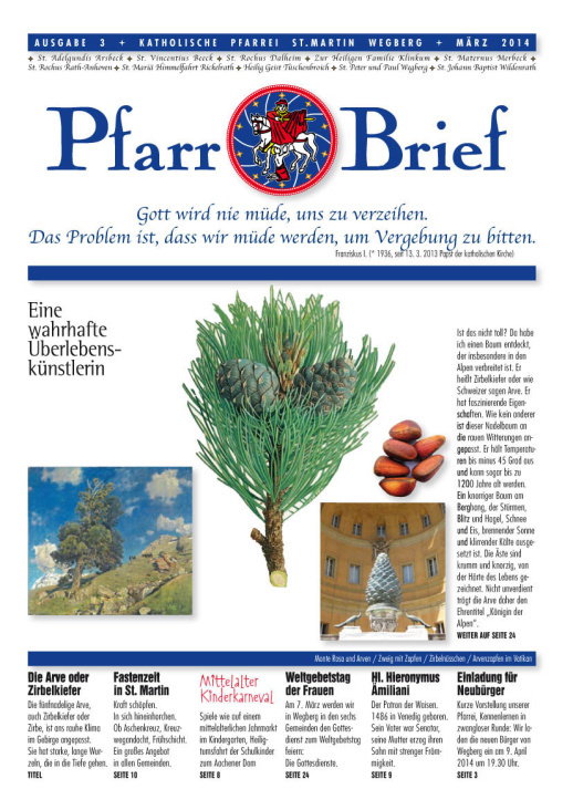 Pfarrbrief St. Martin Wegberg März 2014