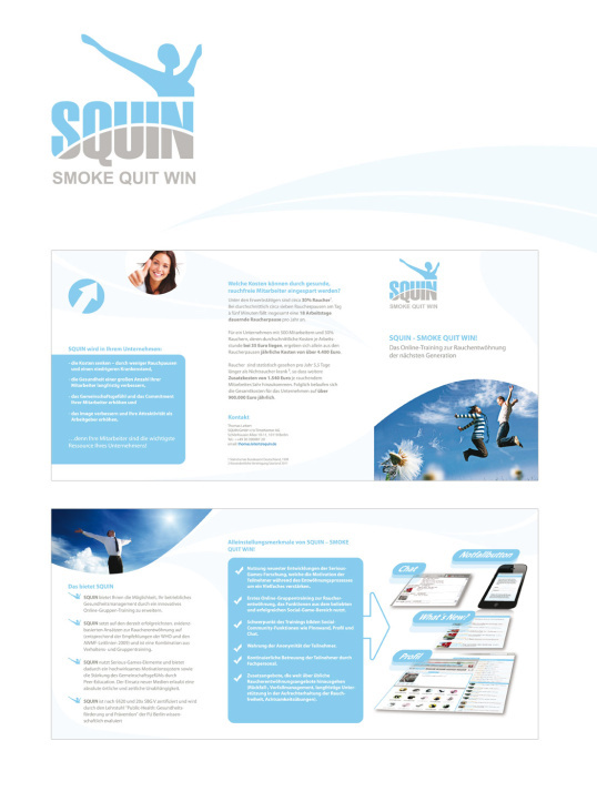 SQUIN – Logoentwicklung & Flyerproduktion