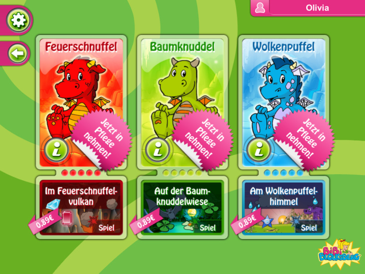 Bibi Blocksberg in der Drachenwelt – Game App