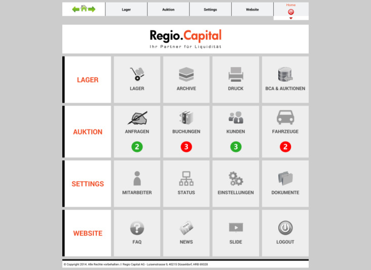 Kundencenter – Regio Capital AG