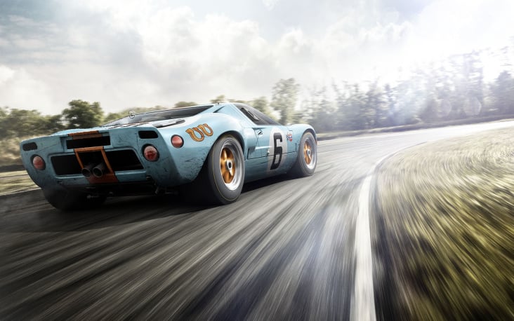 The Ford GT40 on a backplate by MAGROUND