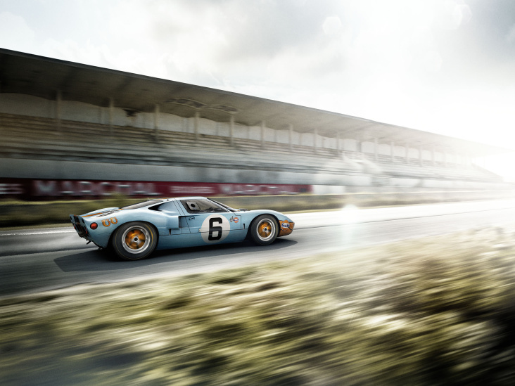 The Ford GT40 on a backplate by MAGROUND