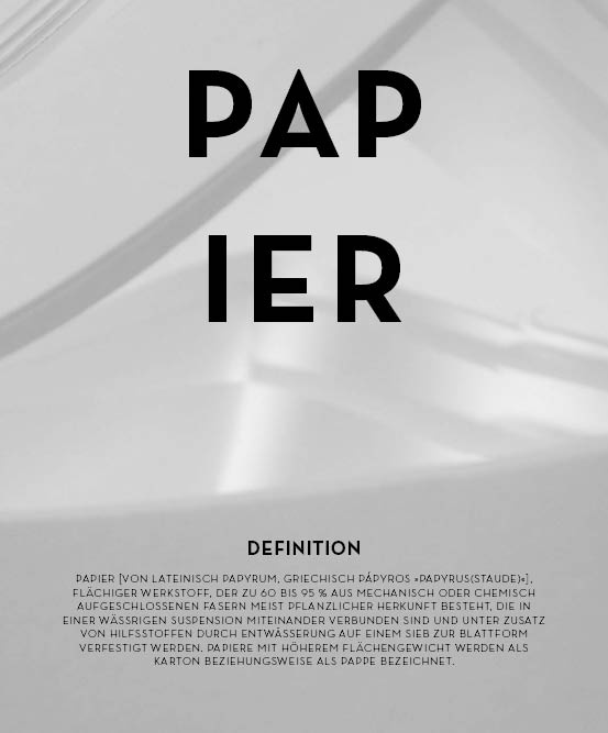 Papier Definition