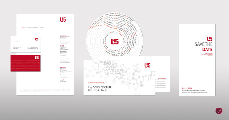Corporate Design für U15 (German U15 vereint 15 große und forschungsstarke Universitäten)