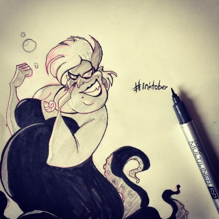 Inktober 1 Ursula