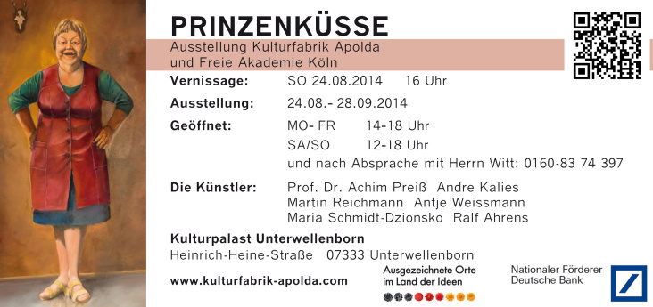 Ausstellung Kulturfabrik Apolda im Kulturpalast Unterwellenborn 09-14