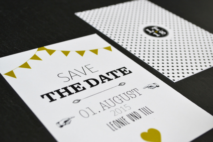 Hochzeits-Papeterie | Polkadots | Save the Date