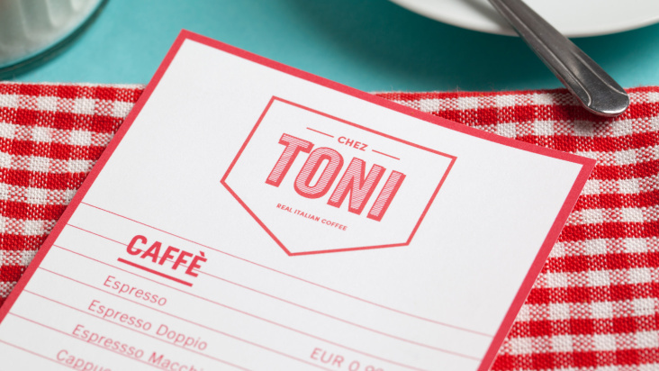 Café Chez Toni Identity Design