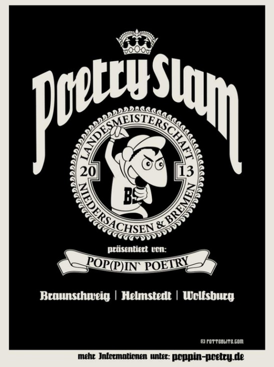Poetry Slam Poster – Landesmeisterschaften – Sept. 2013