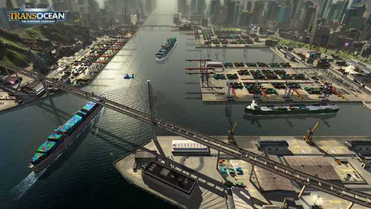 Game: Ingame Marketingshot aus dem Spiel „TransOceans – The Shipping Company“