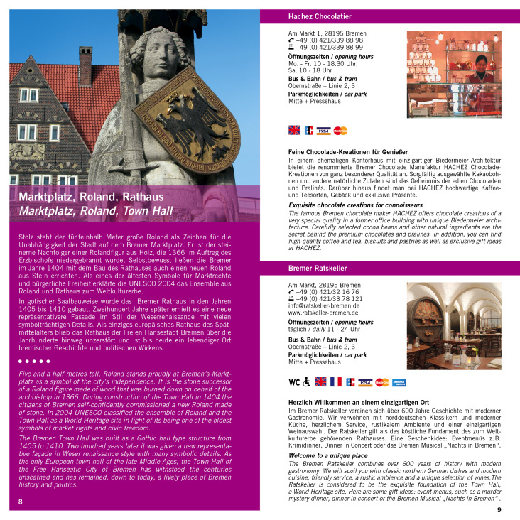 CityGuide 2015 – Inhalt Seite 8-9