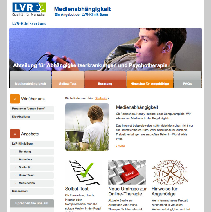LVR-Klinik Bonn – Medienabhängigkeit
