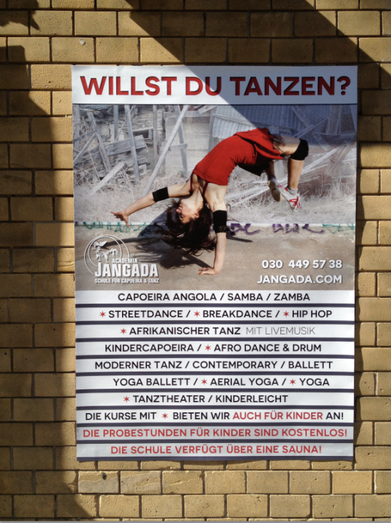 Plakat Tanzschule Academia Jangada A0