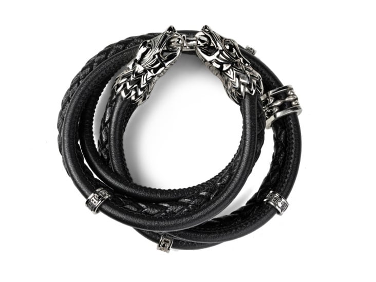 Armband «Dragon – Black Triple» by BLACK BARON