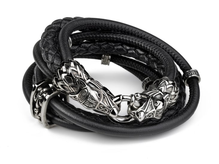 Armband «Dragon – Black Triple» by BLACK BARON