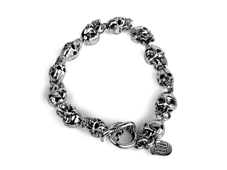 Armband «Line Of Skulls – Small» by BLACK BARON