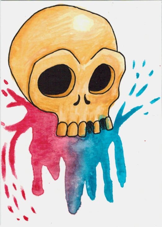 brave skull splash