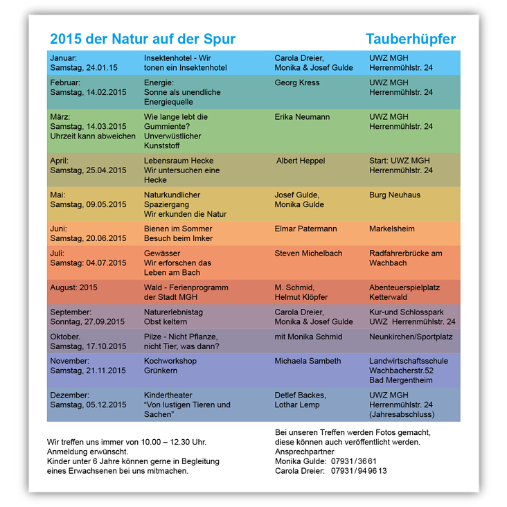 Innenseiten Programm