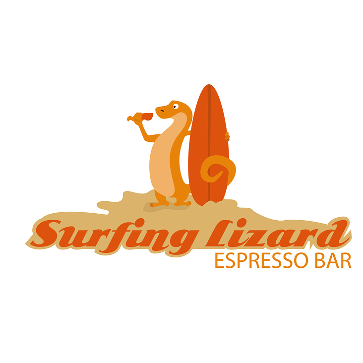 Logo- Surfing Lizard Bar