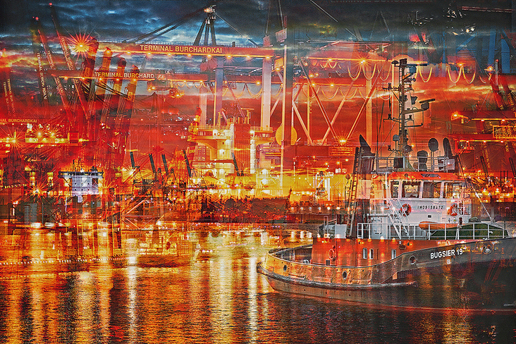 Komposition Hamburg – Hafenfeuer