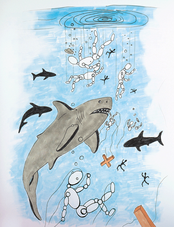 Illustration – Haifischbecken