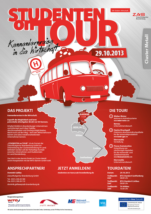 Plakat Studenten on Tour