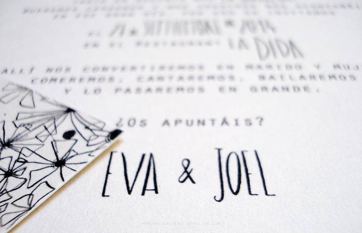 Eva & Joel | wedding invitation card