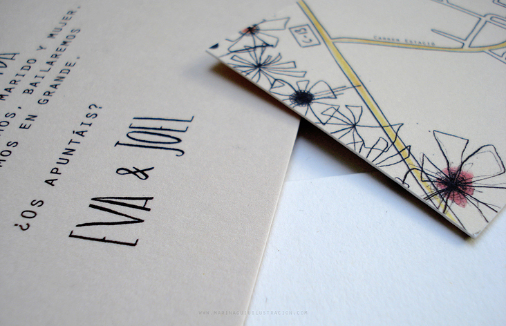 eva & Joel | wedding invitation card