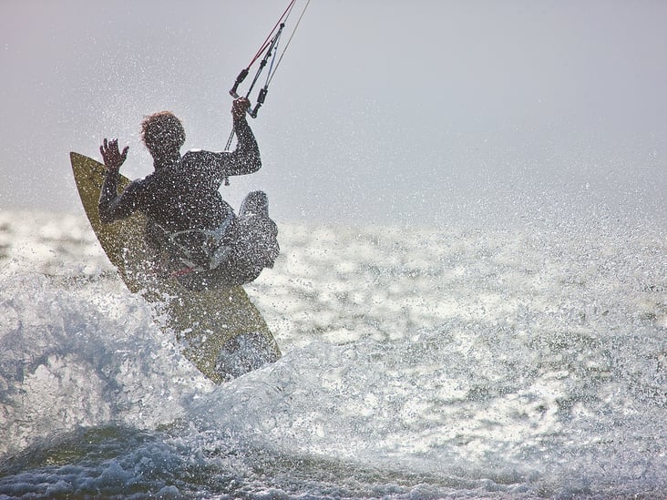Sportwerbung  Sportfotografie Kite Kitesurfing Kite Surfen