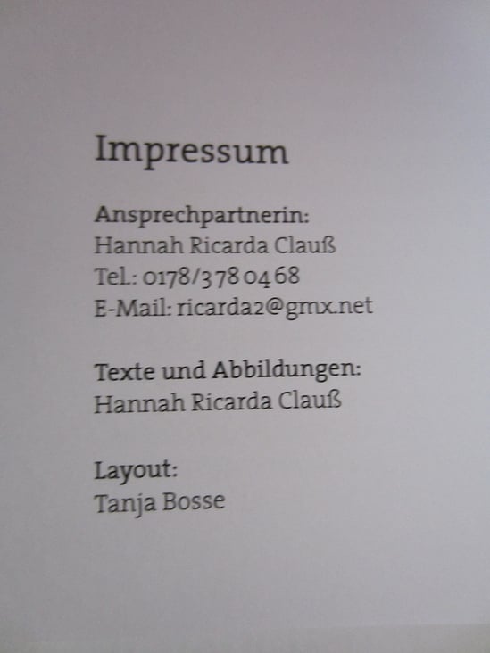 Design oder Nichtsein Impressum