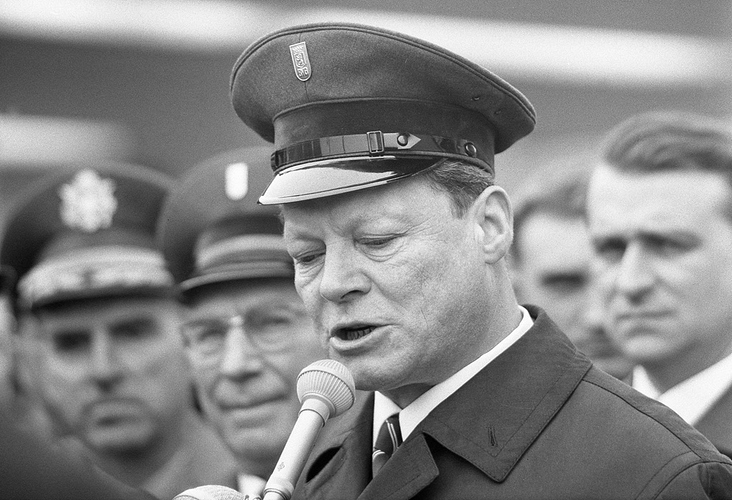 Willy Brandt in Berlin-Mariendorf, 1966