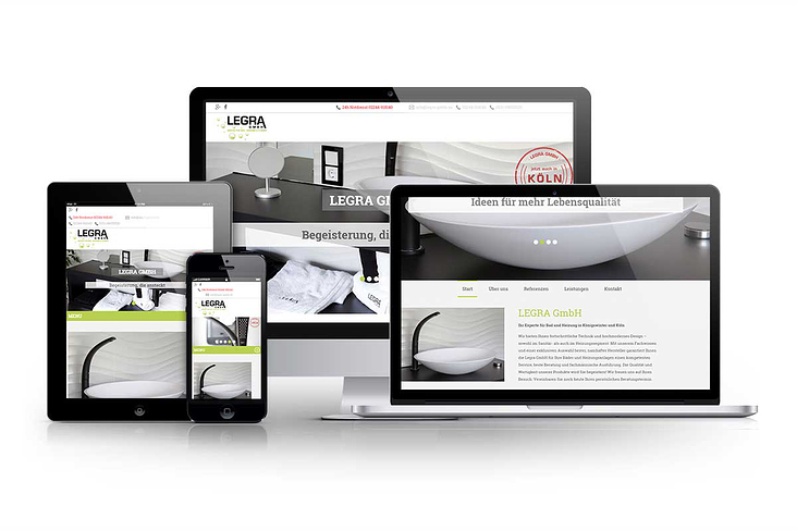 Relaunch Website LEGRA GmbH