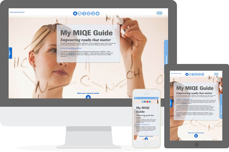 Roche MIQE Responsive Website